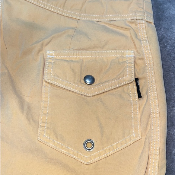 Vintage STUSSY Men's Yellow Swim Shorts MADE IN USA 🇺🇸 - Picture 11 of 13